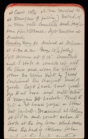 Thomas Lincoln Casey Notebook, April 1888-May 1889, 88, at Cairo 12 3/4 at New