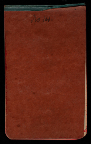 Thomas Lincoln Casey Notebook, April 1890-June 1890, 01, front cover ...