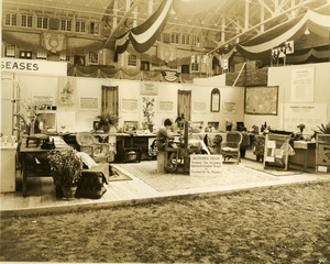 Department of Mental Diseases occupational therapy exhibit booth