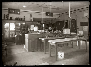 Home Economics laboratory and products, Massachusetts Agricultural College
