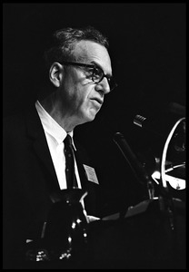 Jerome D. Frank (psychologist, Johns Hopkins University), speaking at the Youth, Non-Violence, and Social Change conference, Howard University