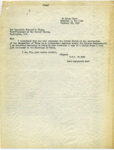 Letter from W. E. B. Du Bois to Richard Nixon