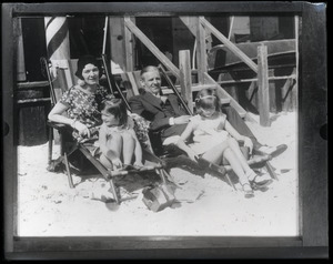 Walter Winchell and family on holiday in Florida