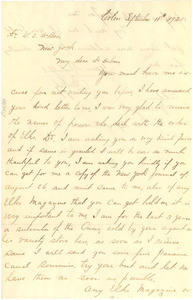 Letter from J. A. Wynt to W. E. B. Du Bois