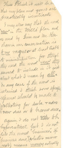 Letter from F. H. M. Murray to W. E. B. Du Bois [fragment]