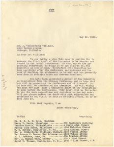 Letter from James Weldon Johnson to A. Wilberforce Williams