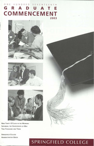 Springfield College Graduate Commencement Program (2003)