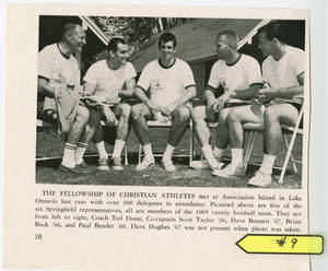 Members of the Undefeated 1965 football team