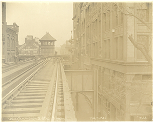 Looking north on Washington Street at Castle Street junction