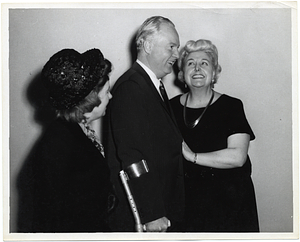 Mary Collins, Mayor John F. Collins and unidentified woman