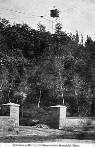 Entrance to Hart's Hill observatory, Wakefield, Mass.