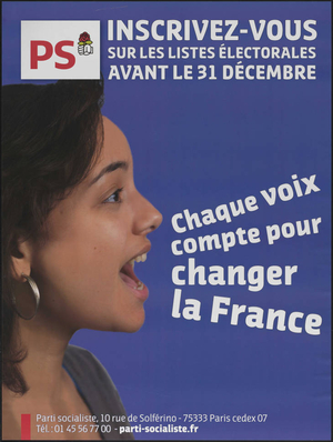 Inscrivez-vous sur les listes électorales avant le 31 Décembre : Chaque voix compte pour changer la France