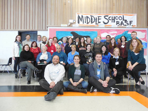 Volunteers and staff at the Wayland Mass. Memories Road Show