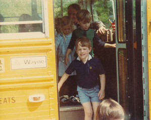 First day of kindergarten at East School for David Donlan