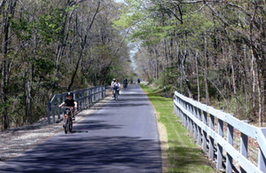 Completed extension of the Shining Sea Bikeway