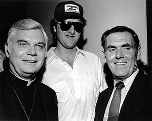 Bernard Cardinal Law, Larry Bird and Mayor Raymond L. Flynn