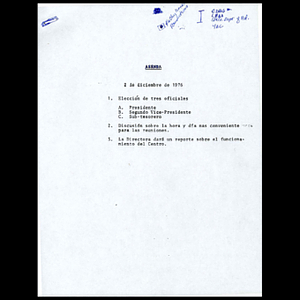 Meeting materials for December 02, 1976.