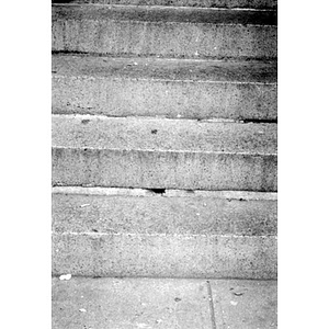 Stone or granite steps.