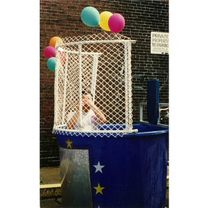 Dunk tank at Recreation Day fair