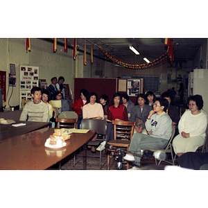 Audience at panel discussion between Mexican workers and the Chinese Progressive Association