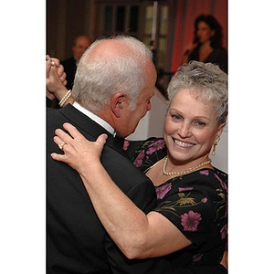 A couple dancing at the Huntington Society Dinner