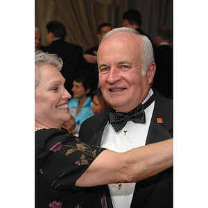 A couple dancing at the Huntington Society Dinner