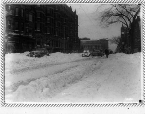 Blizzard, Boylston Street, looking toward Copley Square, Boston, Mass., February 15, 1940
