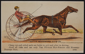 Trade card for the Putnam Nail Co., Boston, Mass., 1881