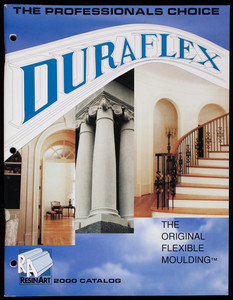 Duraflex, the original flexible moulding, ResinArt 2000 catalog, ResinArt East, Inc., 17 Continuum Drive, Fletcher, North Carolina