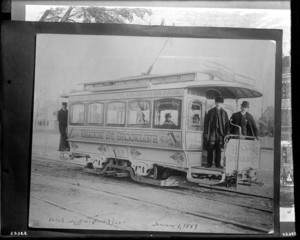 First electric trolley car no. 443