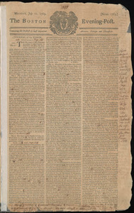 The Boston Evening-Post, 10 July 1769