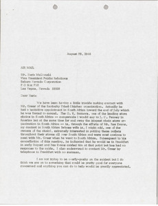Letter from Mark H. McCormack to Herb McDonald