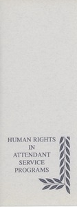 Human rights in attendant service programs