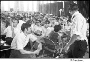 National Student Association Congress: delegates gathered at long tables