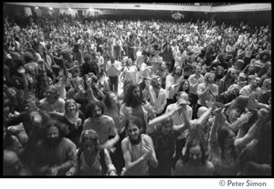 Massive audience in the Winterland Ballroom, gathered to hear Ram Dass