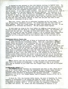 Memorandum on activities from arrival in France after D-day through establishment of military government and food system in Germany