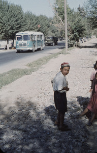 Boy looking at camera