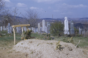 Recent burial at Šumadija cemetery