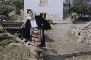 Barbara Halpern in peasant costume
