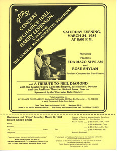 A pops concert at Mechanics Hall, Harry Levenson conducting