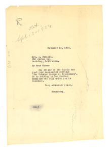 Letter from Crisis to Mrs. A. Pursell