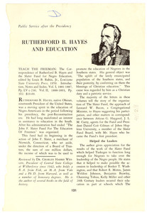 Rutherford B. Hayes And Education - Digital Commonwealth