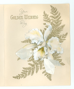 Anniversary card from the Towns family to W. E. B. and Nina Du Bois
