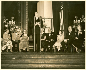 W. E. B. Du Bois, Shirley Graham Du Bois, Howard Fast, Paul Robeson, and others in New York