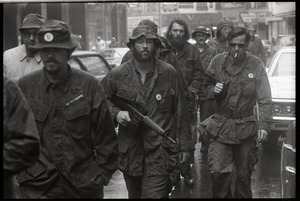 Vietnam Veterans Against the War demonstration 'Search and destroy': veterans marching through the streets