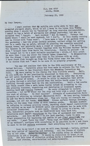 Letter from Shirley Graham Du Bois to Bernard Jaffe