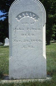 Smith Meetinghouse Cemetery (Gilmanton, N.H.) gravestone: Tilton, Sally (d. 1866)