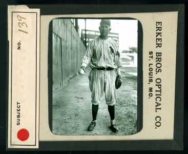 Leslie Mann Baseball Lantern Slide, No. 139