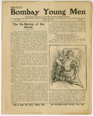 Bombay Young Men Newspaper Vol. 22 No. 27 (July 7, 1917)