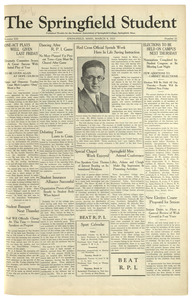 The Springfield Student (vol. 13, no. 20) March 09, 1923